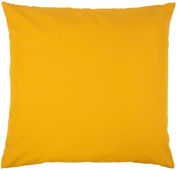 Lef uni buitenkussen geel 60x60cm
