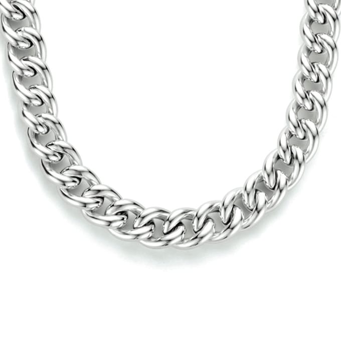 Collier gourmette 5,8 mm 45 cm met groot veerslot
