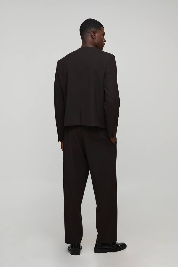 Oversized Boxy Blazer | Chocolate | Size 44