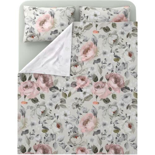 LIVARNO Renforcé beddengoedset 240 x 220 cm (wit/beige/groen)