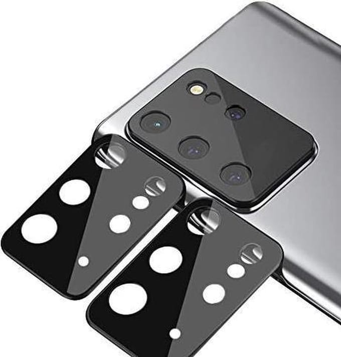 Camera lens beschermer Geschikt voor: Samsung Galaxy S20 Plus 2-pack, krasbestendig ultradun gehard glas Screenprotector