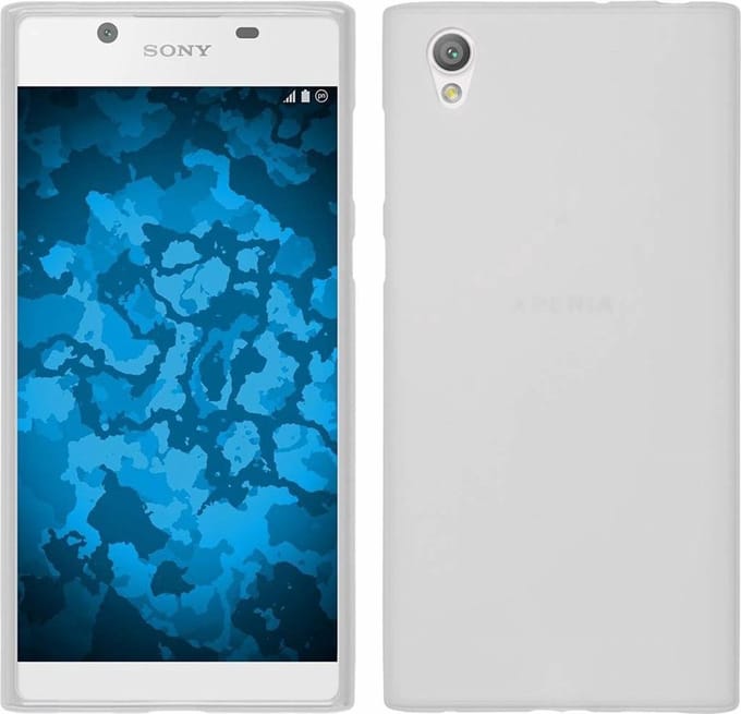 Mat Wit Transparant TPU Siliconen Case Backcover Hoesje voor Sony Xperia L1
