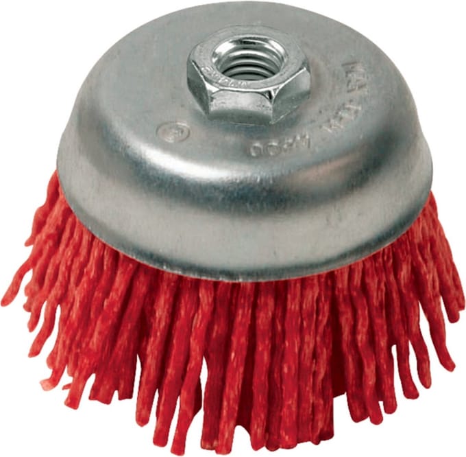 Silverline Nylon schuurkomborstel - grof - Ø 100 mm - M14 aansluiting - vonkt niet