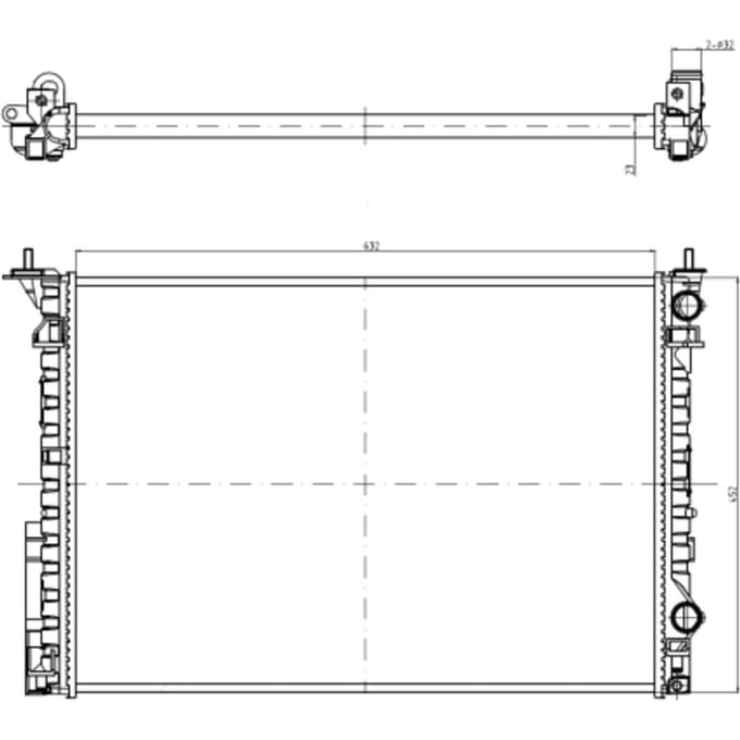 Radiator, motorkoeling Economy Class NRF 58242A