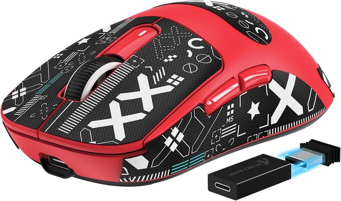 Draadloze Superlight Gaming Muis met 4K/8K Pollingsnelheid en 26,000 DPI