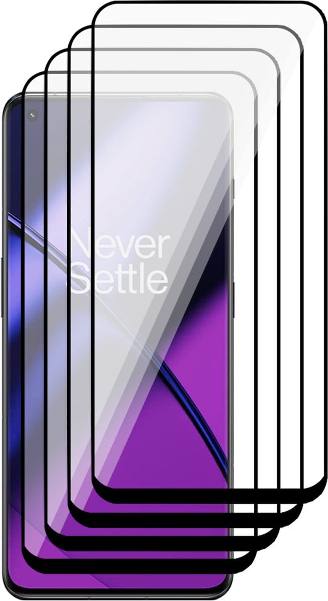 Screenprotector geschikt voor OnePlus 11 - 4x Gehard Glas Screen Protector FullGuard