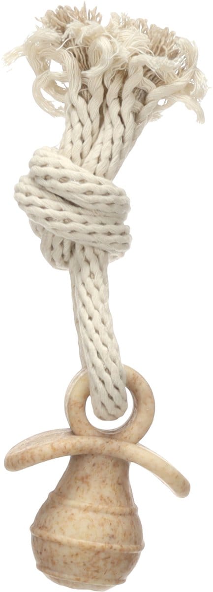 Flamingo - Hondenspeelgoed - Speelgoed Wilga Fopspeen met touw Bruin - 24 x 7,7 x 4,7cm - 1st