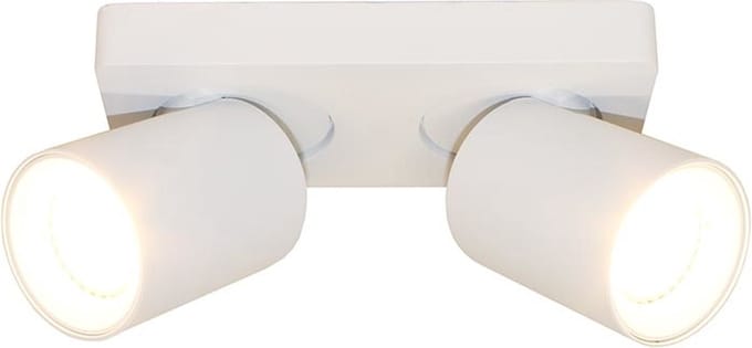 Megano Opbouwspot 2 lichts wit / zwart - Modern - Artdelight