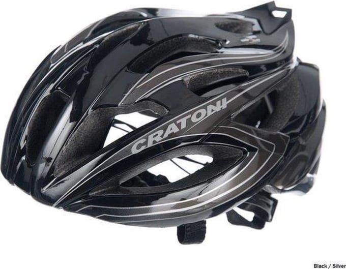 Cratoni Fietshelm C-Bolt - Zwart/zilver - M/L (56-59cm)