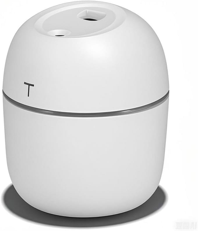 Luchtbevochtiger Mini - Aroma Verdamper - Thuis Kantoor - Stille Werking - 220ml Capaciteit - Wit