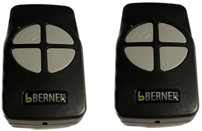 2 stuks Berner BHS140 Handzender 4-kanaals 868Mhz