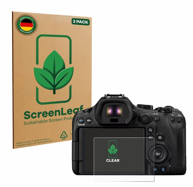 2 Stuks Screenprotector voor Canon EOS R6 Mark III - Hoogwaardige Beschermfolie transparant