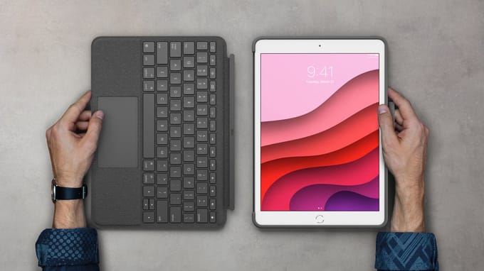 Logitech Combo Touch for iPad 10.2" 7/8/9th Gen - CH - Keyboard and folio case - Zwitsers - Grijs