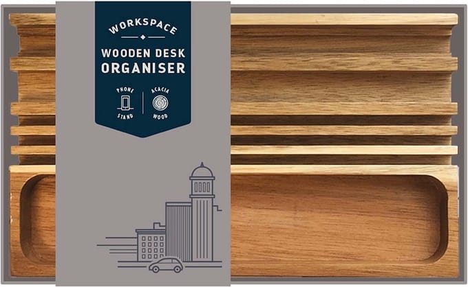 Bureau organisator uit hout - Gentlemens Hardware