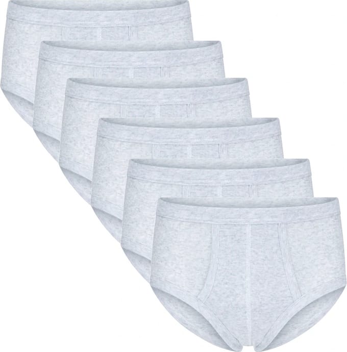 Beeren heren slip - 6-pack - maat L - grijs mêlee