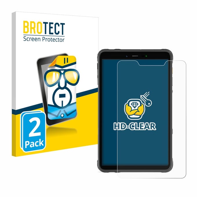 BROTECT - Screenprotector voor Ulefone Armor Pad 8 - Folie Beschermfolie transparant 2 Stuks