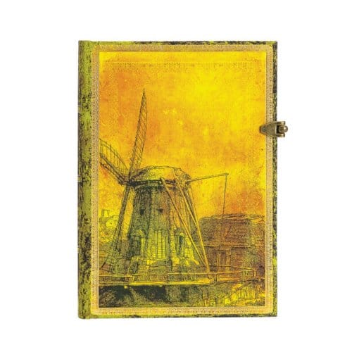 Paperblanks cahier, formaat 13 x 18 cm., uitvoering rembrandt's 350th anniversary midi,