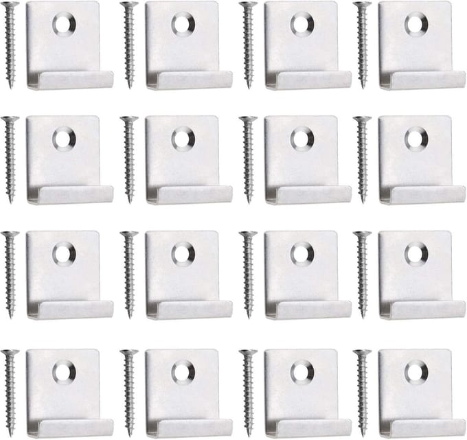 Terrasplank Bevestigers - Deck Clips - DIY Projecten - Verborgen Montage - 8mm Board - Roestvrij Staal
