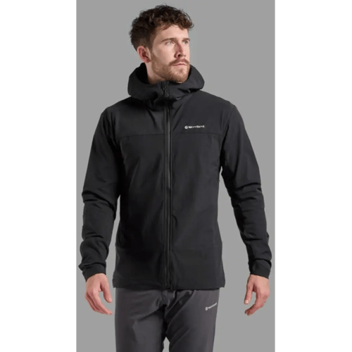 Montane Tenacity Hoodie Sofshell Heren (Maat - L, Kleur - BLACK)