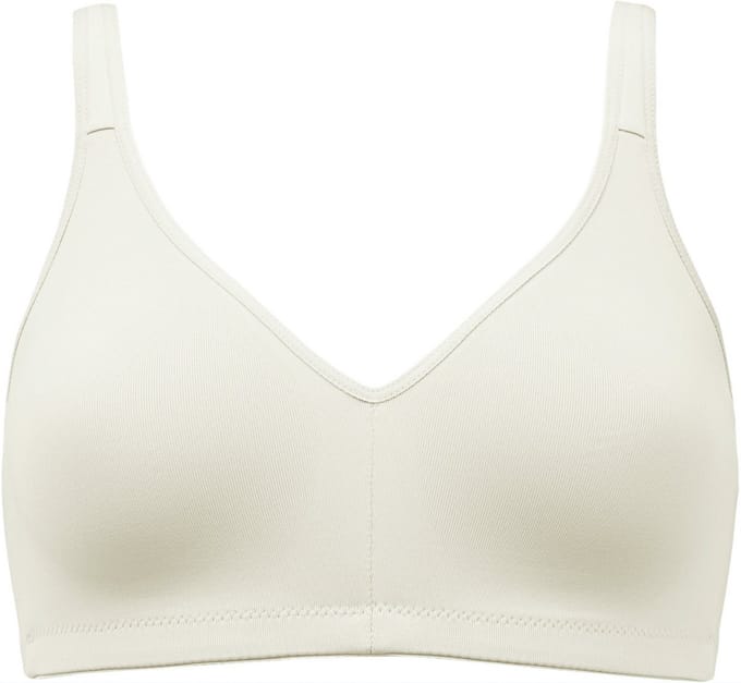 Naturana soft BH zonder beugels met elastische cups maat 90 B/C/D champagne