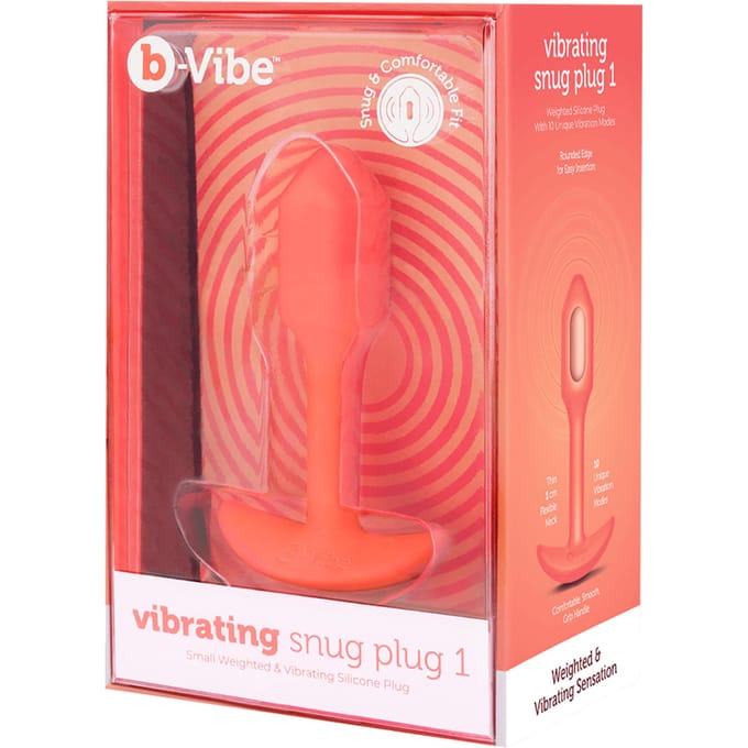 B-Vibe - Vibrerende Snug Plug 1 (S) Oranje