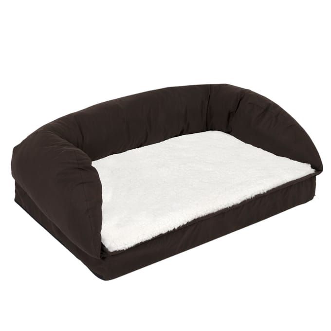 - M: L 90 x B 60 x H 30 cm - Orthopedische Hondenbank Vierkant