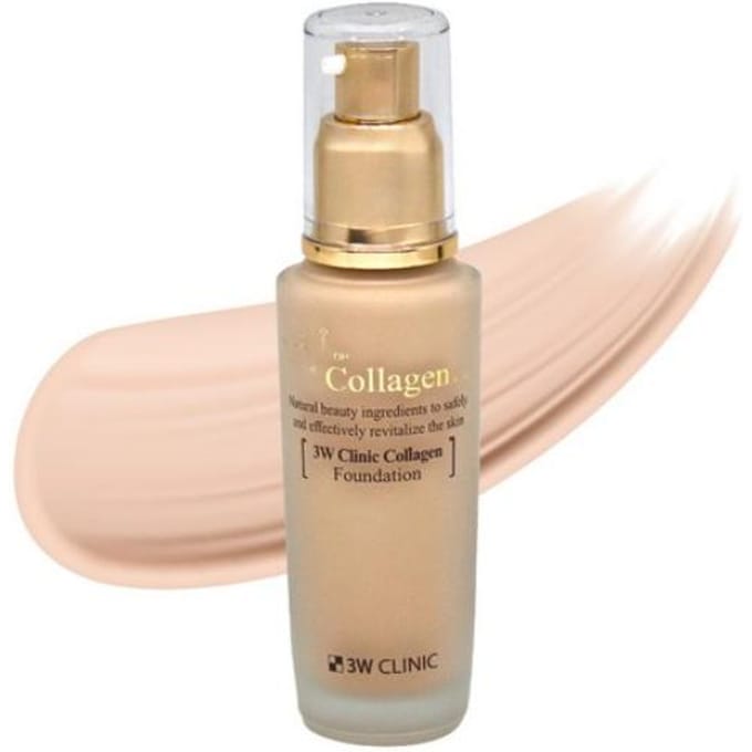3W CLINIC Collagen Foundation 50ml (2 Options) #No.21 x 2pcs