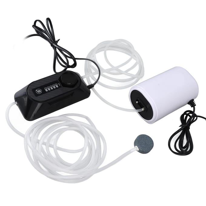 Aquarium Ozonator Verstelbare Waterzuiverende Mini Aquarium Ozon Generator voor Geur Algen Verwijderen white