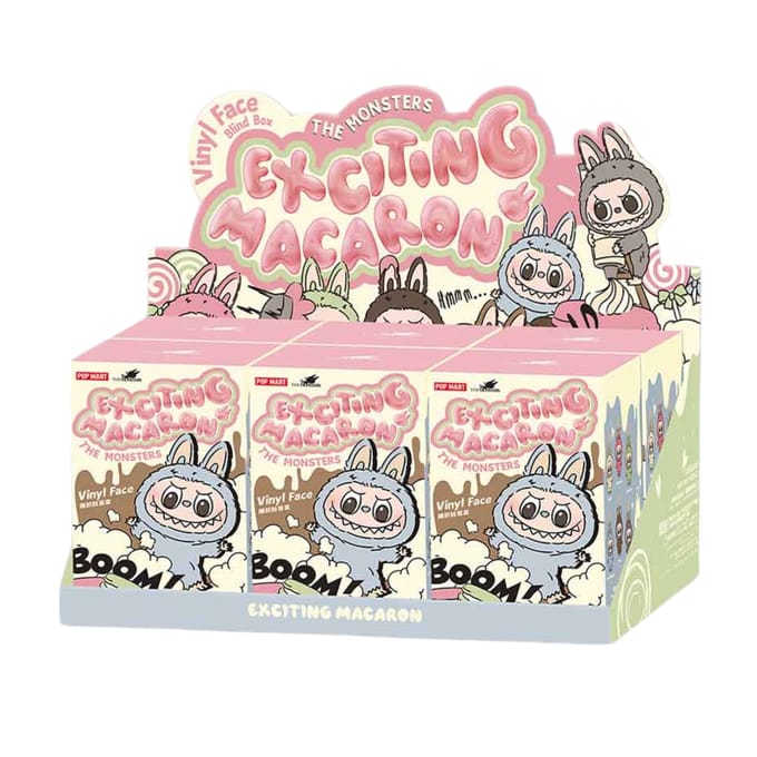 POP MART The Monsters Labubu Vinyl Face Blinde Verpakking-Exciting Macaron (Diversen) Nieuw