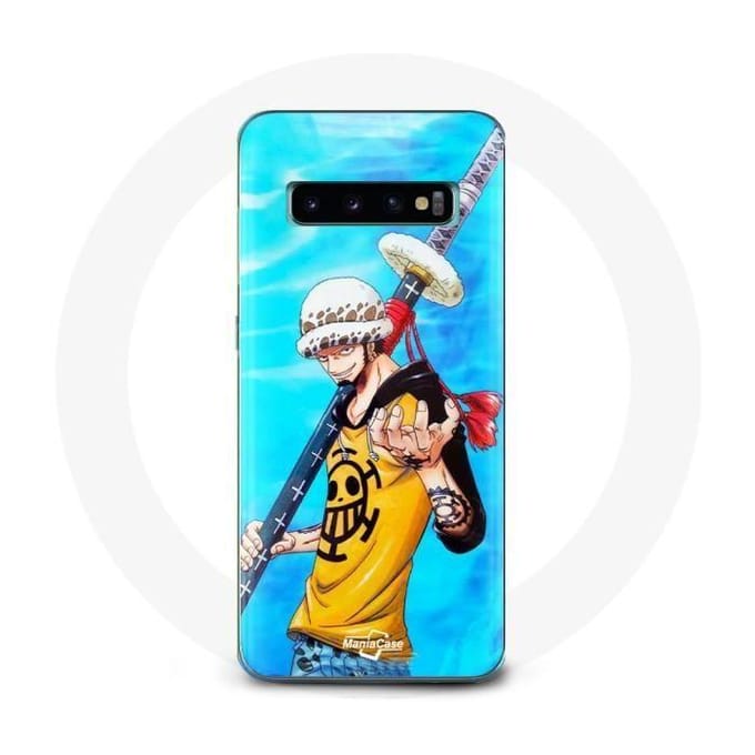 Coque pour Samsung Galaxy S10 Plus One Piece Manga Trafalgar Law epée