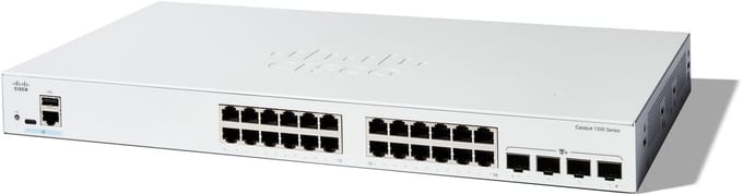 Cisco C1200-24T-4X netwerk-switch Managed L2/L3 Gigabit Ethernet (10/100/1000) Wit