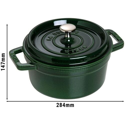 STAUB LA COCOTTE - Kookpot - Ø 220mm - Gietijzer - Basilicumgroen