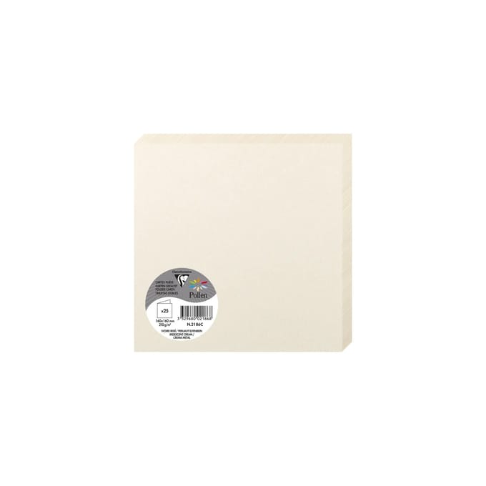 Gevouwen kaarten Clairefontaine Pollen (x25)