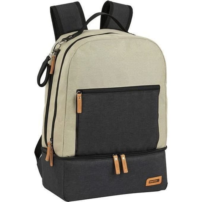 Sporttas met Schoenenhouder Safta Beige Donker Grijs