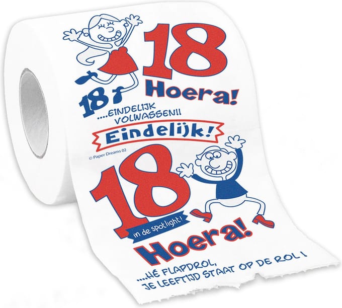 Toiletpapier - 18 jaar