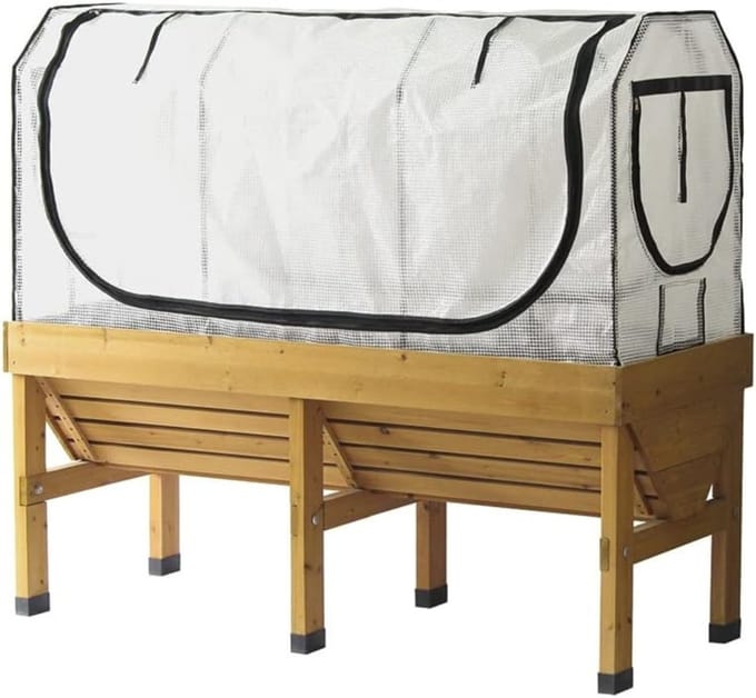 Famanu - Broeikasframe - Medium - Inclusief multi afdekset - Wit