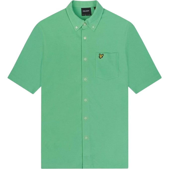 Lyle & Scott Piqué-overhemd voor heren (Groen)