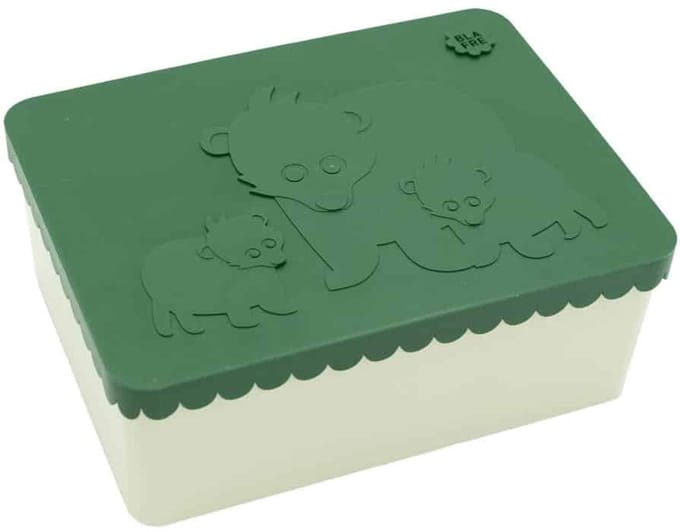Blafre Lunchtrommel L Beer Donker Groen Beige