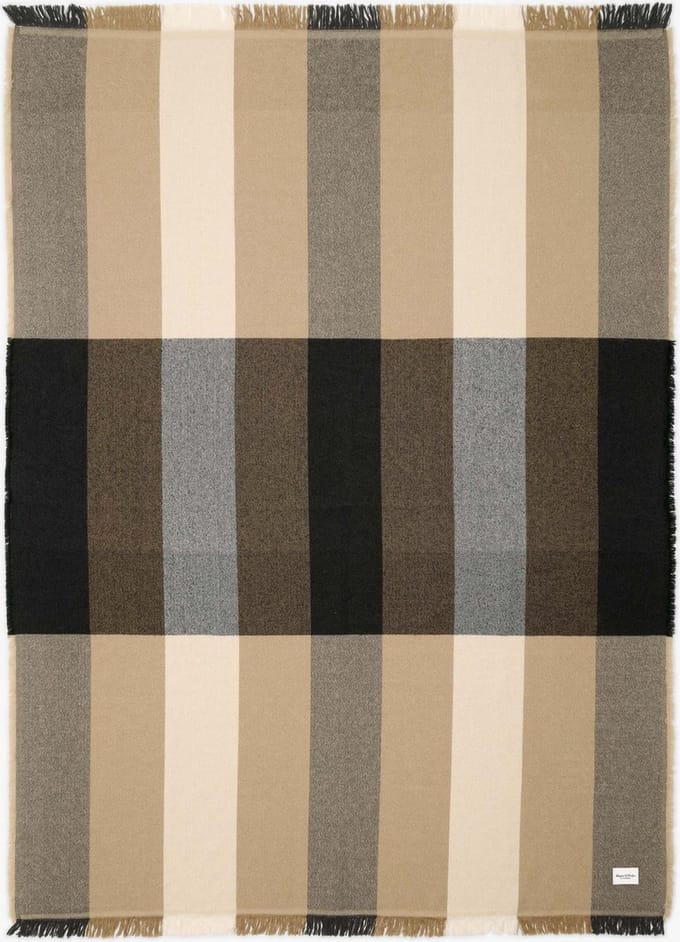Marc O'Polo Eryk Plaid Zwart - 150x200 cm