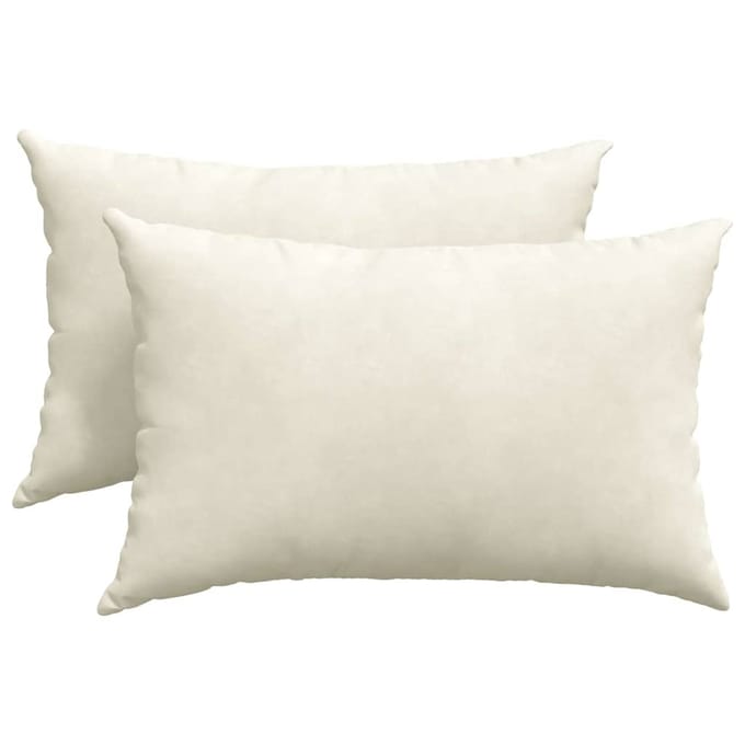 vidaXL - Zitkussens - 2 - pcs - Crème - 60 - x - 40 - cm - Corduroy - stof