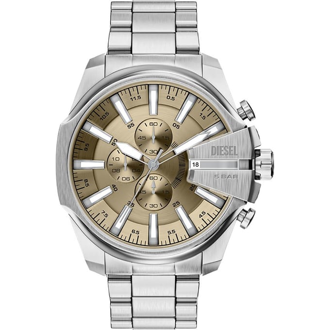 Diesel DZ4702 Mannen Horloge 48 mm - Zilverkleurig