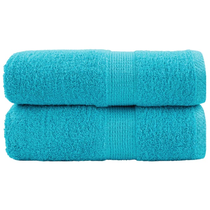 vidaXL - Gastendoekjes - SOLUND - 2 - st - 600 - g/m² - 30x50 - cm - turquoise