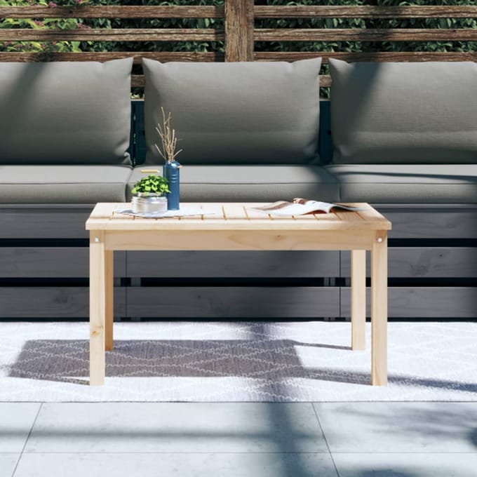 vidaXL - Tuintafel - 82,5x50,5x45 - cm - massief - grenenhout