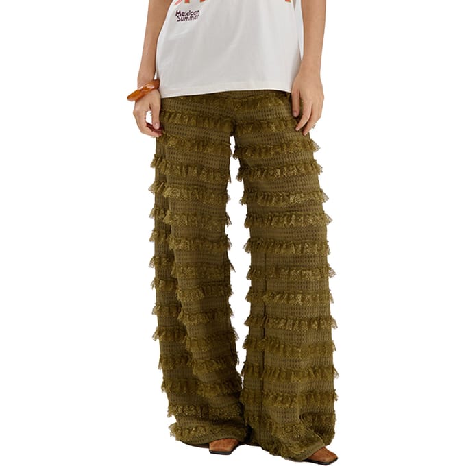 Harper & Yve Lo-pa Broeken Dames - Khaki - Maat XL