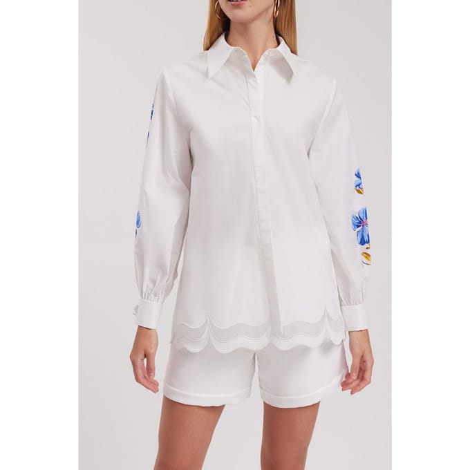 Anne Fontaine Zephyra White Größe: S | Blusen Outlet | Damen | Weiß