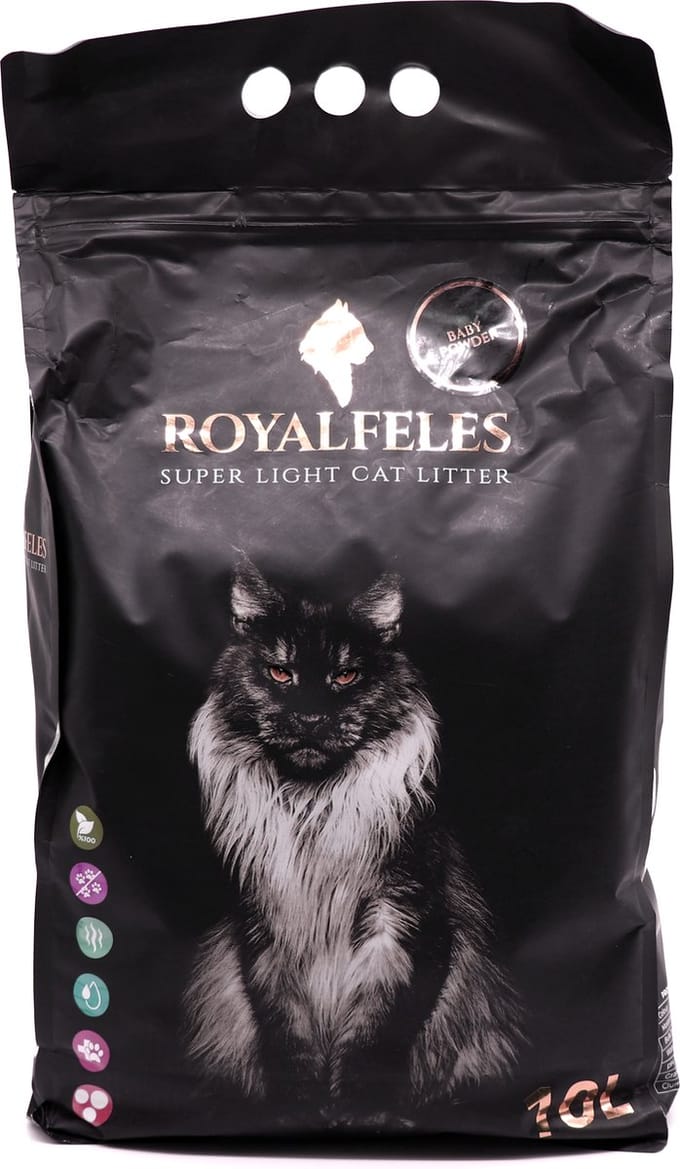 Royal Feles Super Light Cat Litter Baby Powder Large Size 10L