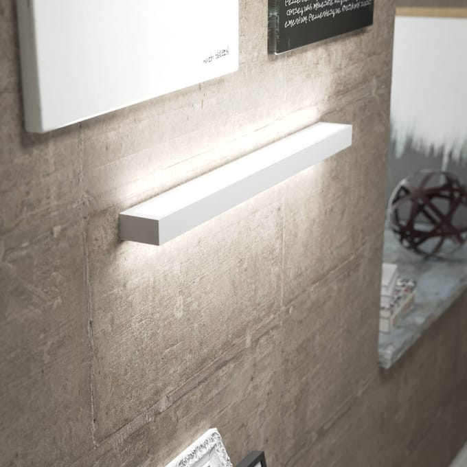 MCJ LED wandlamp Mera, breedte 80 cm, wit, 3000K