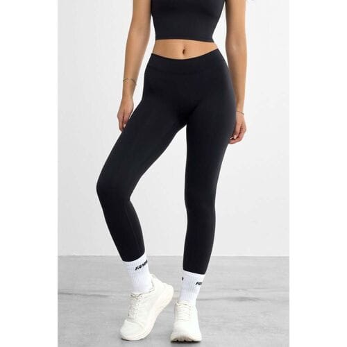 FAMME Mid Waist Softy Leggings Black M