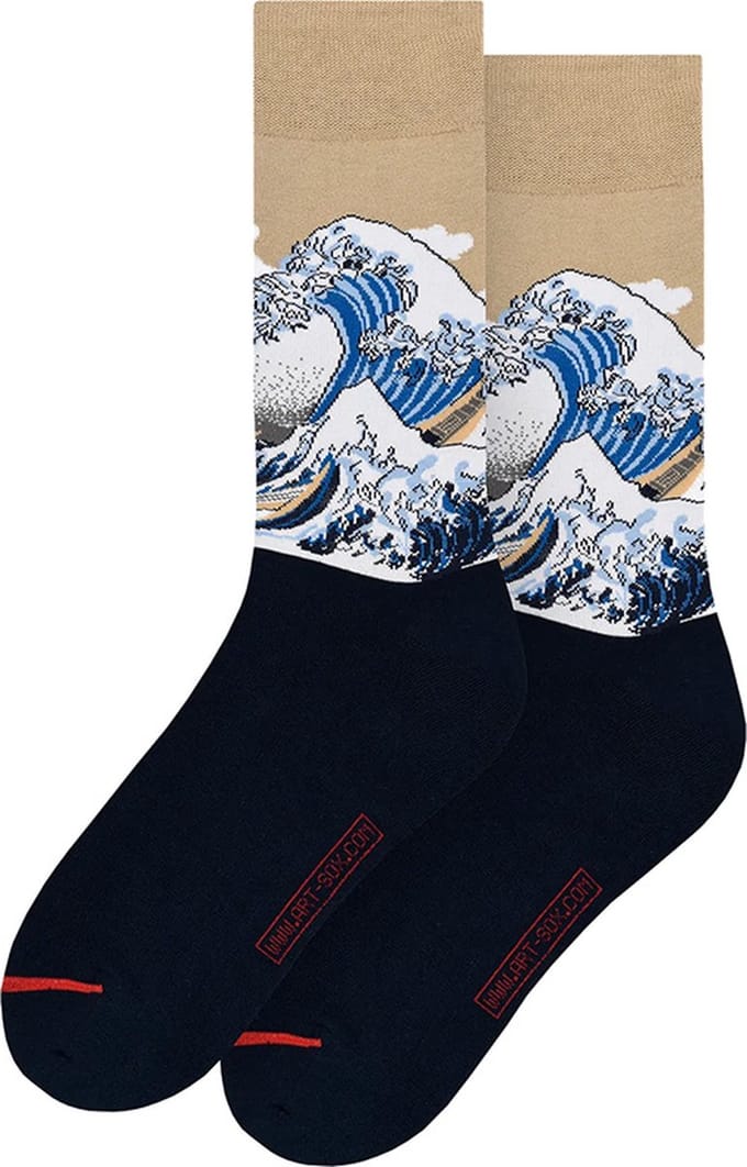 MuseARTa heren sokken great wave multi
