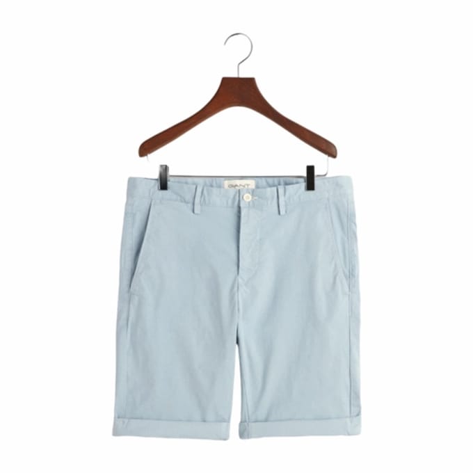 Korte broek GANT Men Slim Sunfaded Shorts Dove Blue-Maat 32